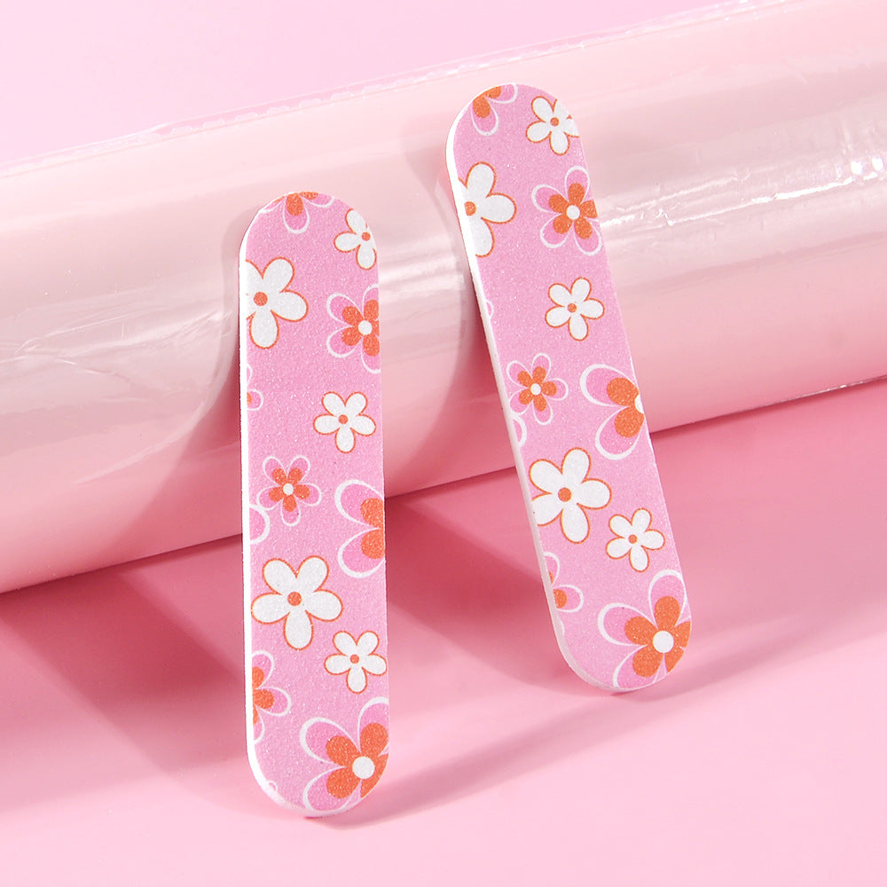 Color Mini 9cm Nail File Printing Double-sided EVA