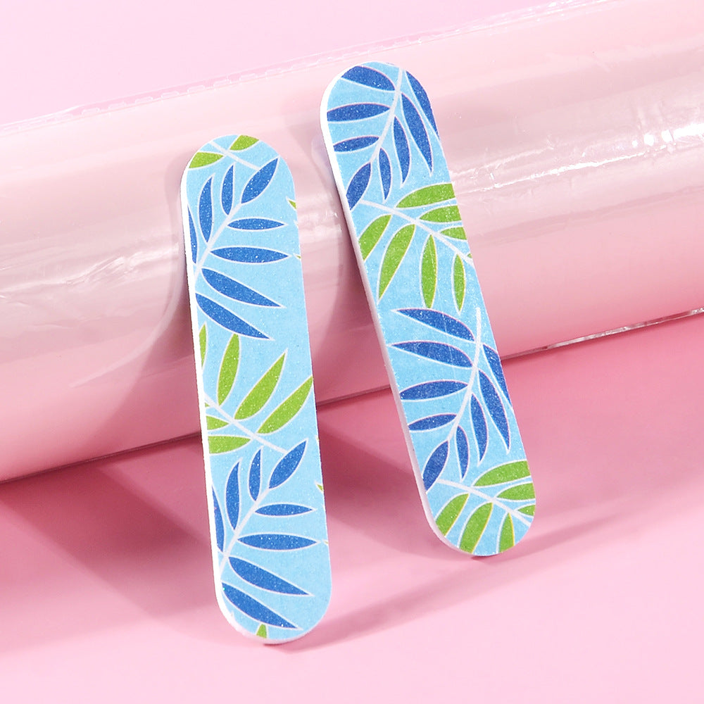 Color Mini 9cm Nail File Printing Double-sided EVA