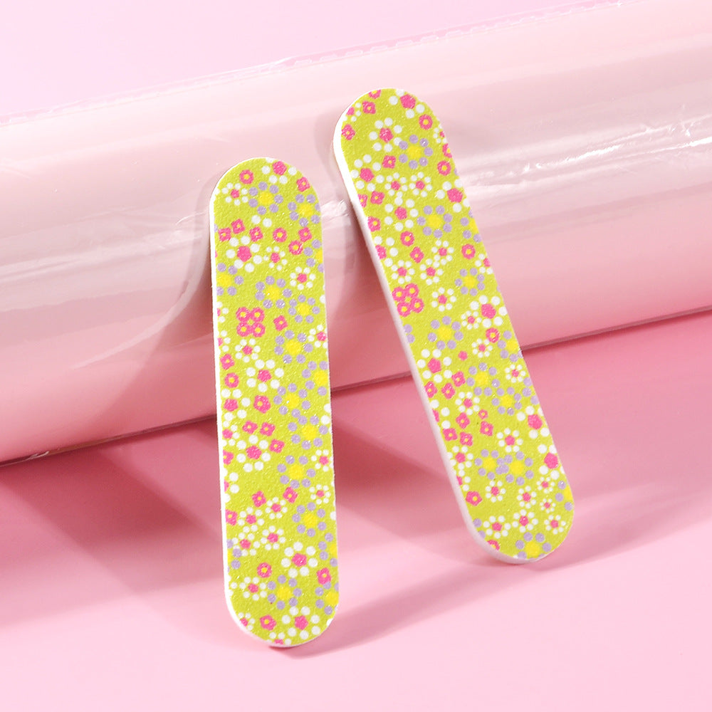 Color Mini 9cm Nail File Printing Double-sided EVA