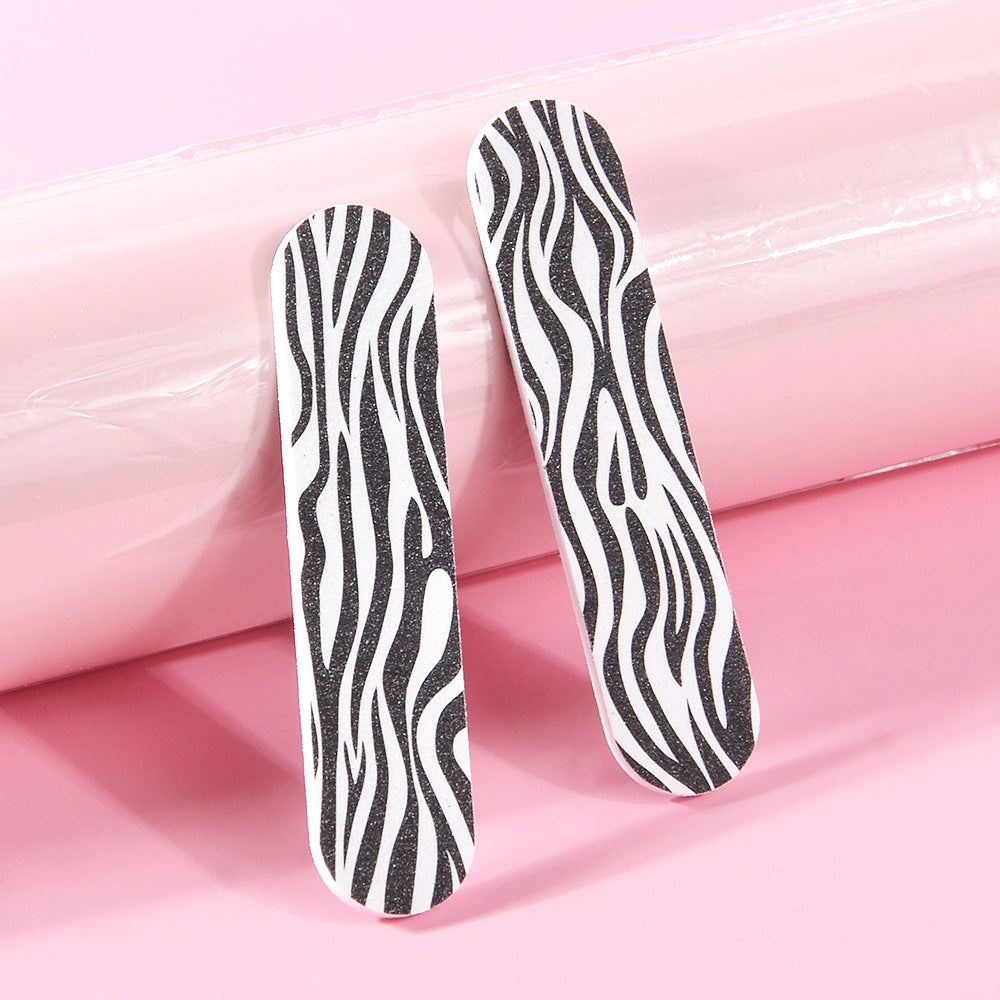 Color Mini 9cm Nail File Printing Double-sided EVA