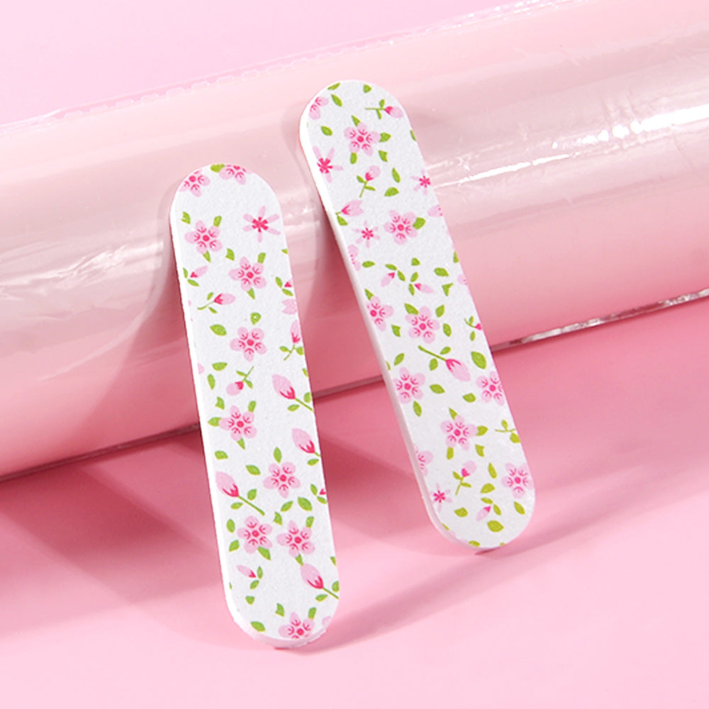 Color Mini 9cm Nail File Printing Double-sided EVA